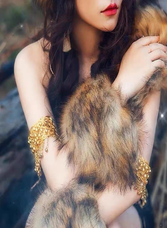 Cykdohy Boho Jingle Bell Tassel Chain Upper Arm Bracelet for Women Statement Bohemian Gold Multilayer Jingling Charm Open Cuff Bangle Bracelets Wide Band Armlet Armband Summer Beach Belly Dance Accessories - Image 4